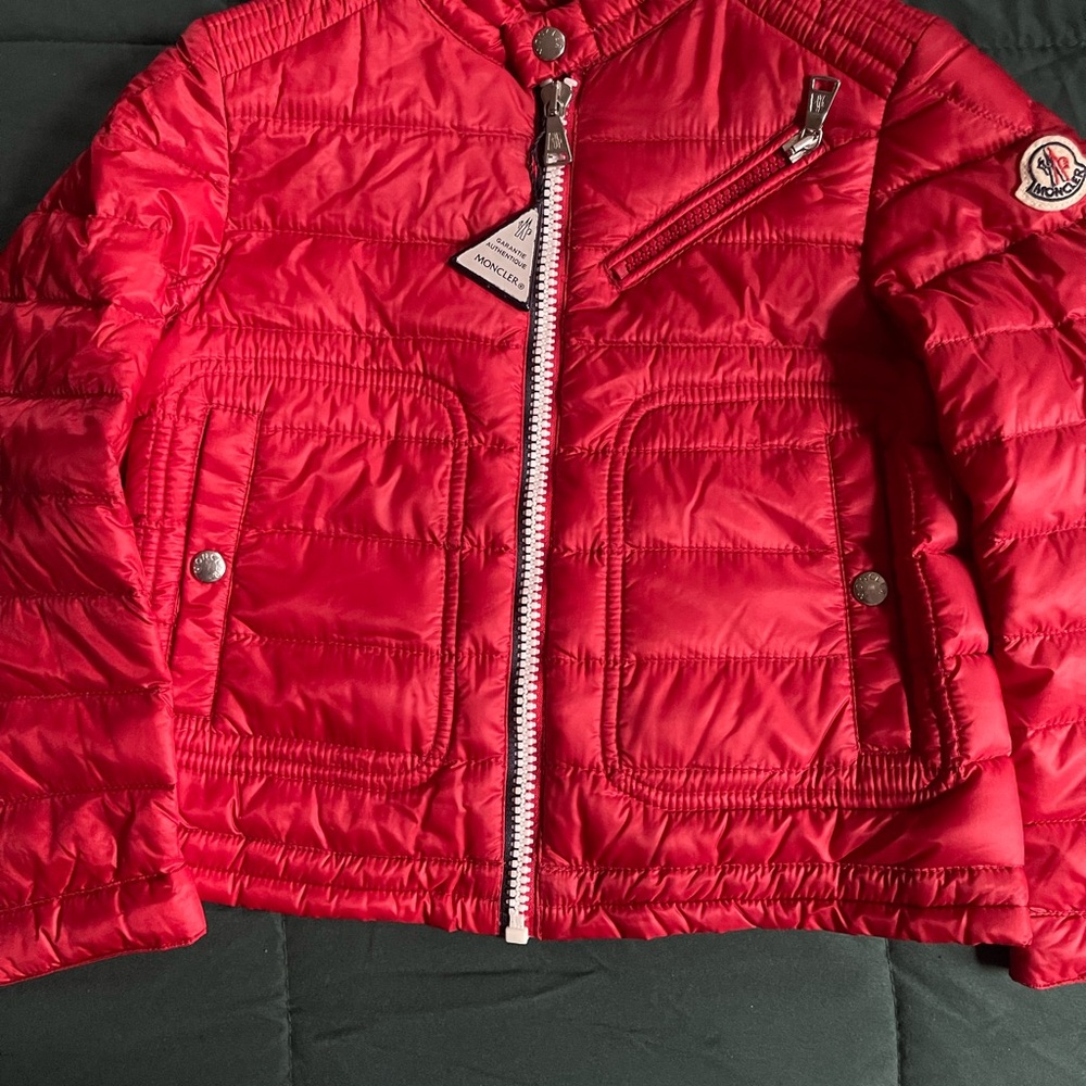 Boy's Red Moncler Puffer Jacket